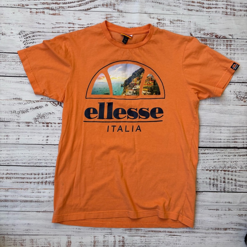 Ellesse Orange Graphic T-Shirt